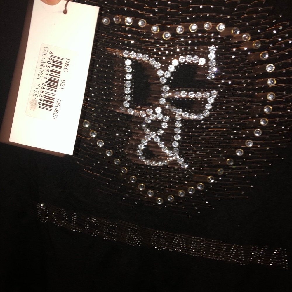 Dolce and Gabbana rhinestone top